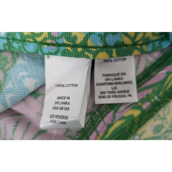 Lilly Pulitzer Deenie Shorts Green Blue Sundance Summer Beach Colorful Cotton 8 - Picture 5 of 10
